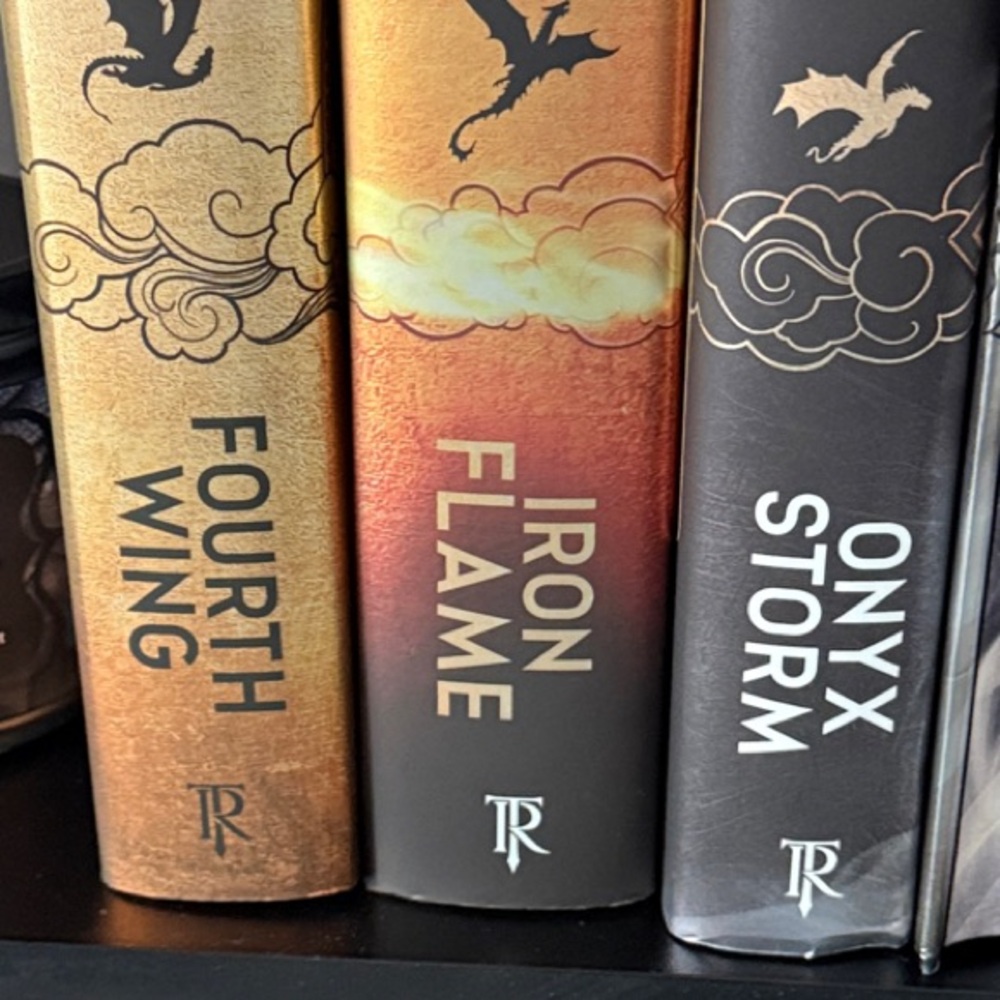 Hardback set by Rebecca Yarros: Fourth Wing, Iron Flame, Onyx Storm